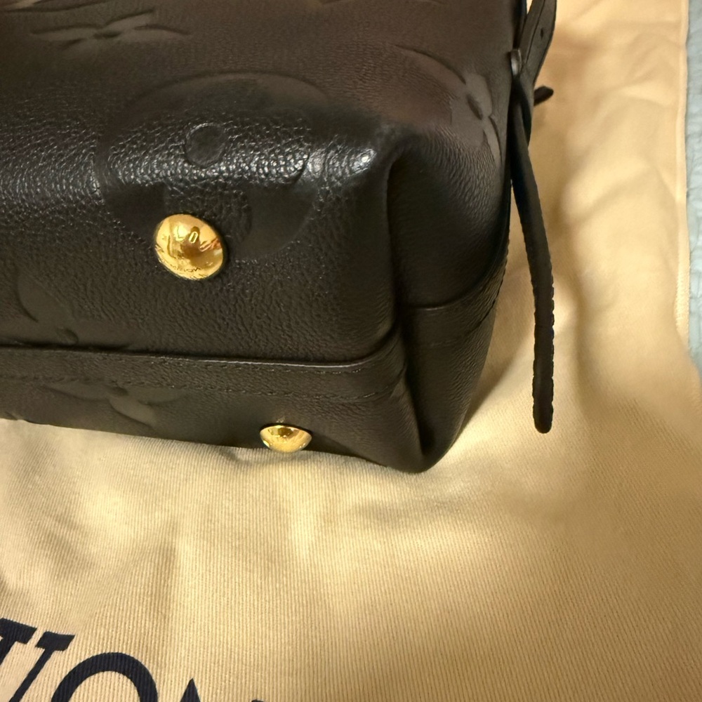 LV Louis Vuitton CarryAll PM Black Monogram Empreinte Leather Shoulder Bag - Picture 8 of 16